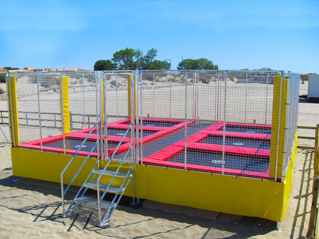 cage de trampoline mobile enfants