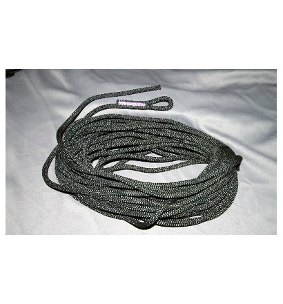 CORDE treuil 9 mm NOIRE - 31 M - 1 BOUCLE